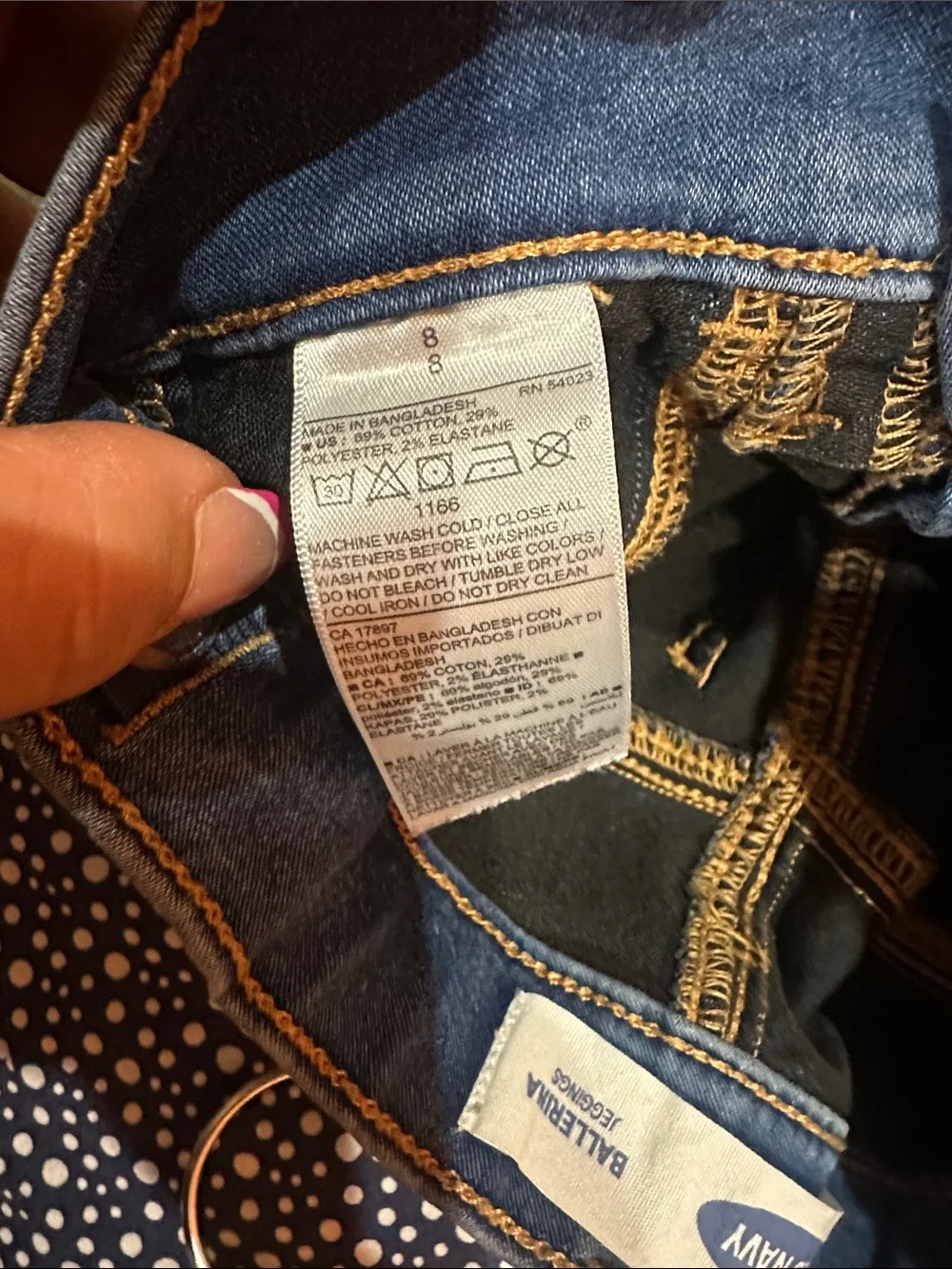 NWOT Old Navy Dark Blue Girls' Skinny Jeans size 8